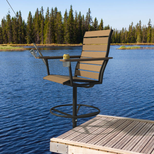 Fishing Chair Poly IC With Pole (square)